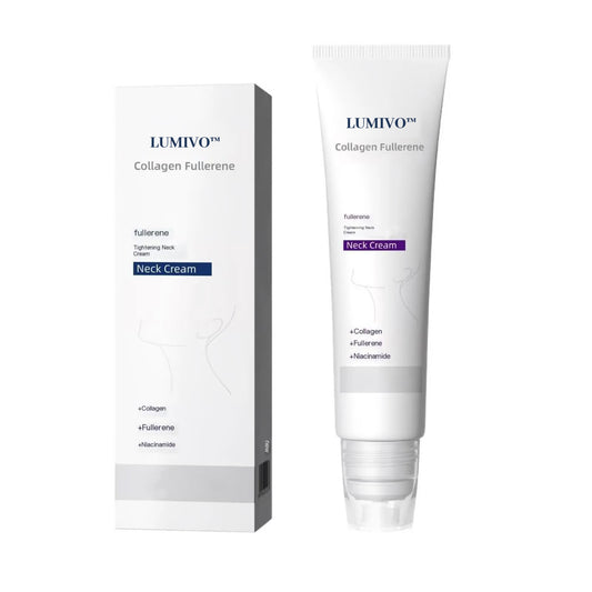 Roller Massage Neck Cream 🧴 Collagen & Hyaluronic Acid | Firms Neck, Reduces Wrinkles & Double Chin